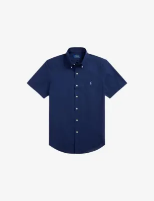 POLO RALPH LAUREN Logo-Embroidered Custom-Fit Stretch-Cotton Shirt