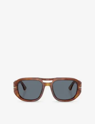 PERSOL PO3373S Vincent Pilot-Frame Acetate Sunglasses