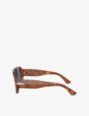 PERSOL PO3373S Vincent Pilot-Frame Acetate Sunglasses detail 3