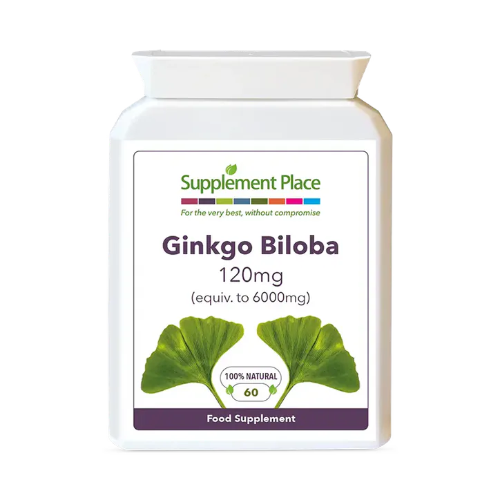 Supplement Place Ginkgo Biloba 120mg | Equivalent to 6,000mg | 60 Capsules – Vitamins & Supplements > Supplements > Ginkgo Biloba
