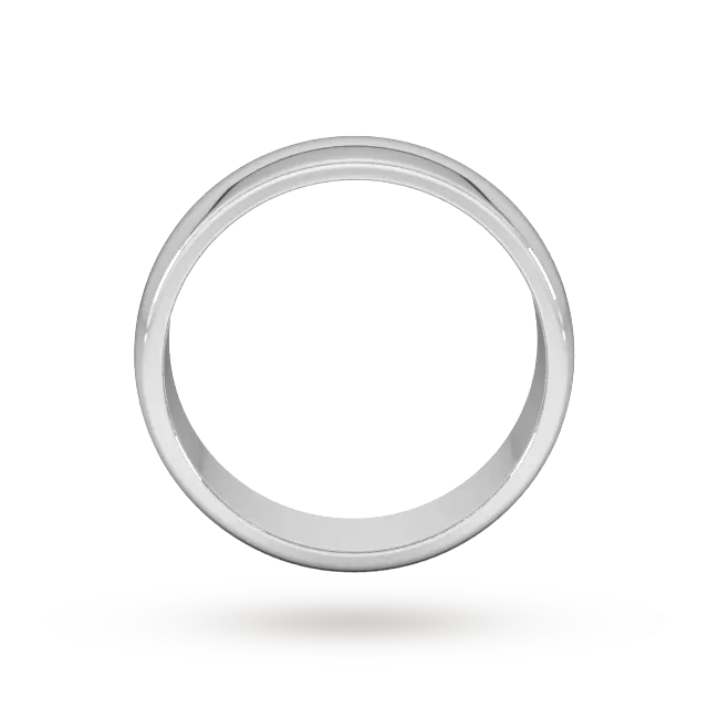 For Him 6mm D Shape Heavy Wedding Ring In 18 Carat Yellow Gold, additional product view 3