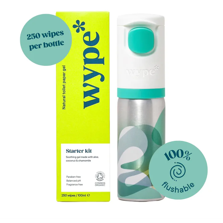 Wype Starter Kit Gel For Toilet Paper 100ml – Medicines & Healthcare > Haemorrhoids & Piles Treatments