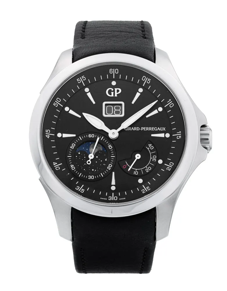 Girard Perregaux Traveller 49650-11-632-BB6A — 2016 — Very good in Black – Pre-owned watches