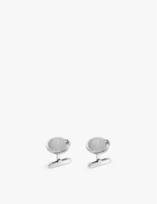 CARTIER Ballon Bleu de Cartier palladium-plated sterling-silver and spinel cufflinks