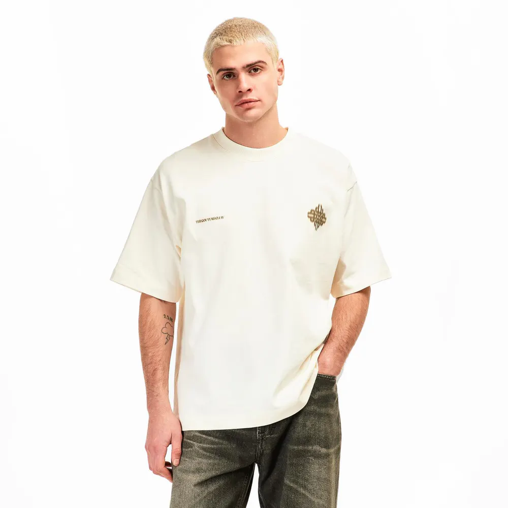 The Couture Club Men's Blurred Oversized Fit Oversized T-Shirt detail 3