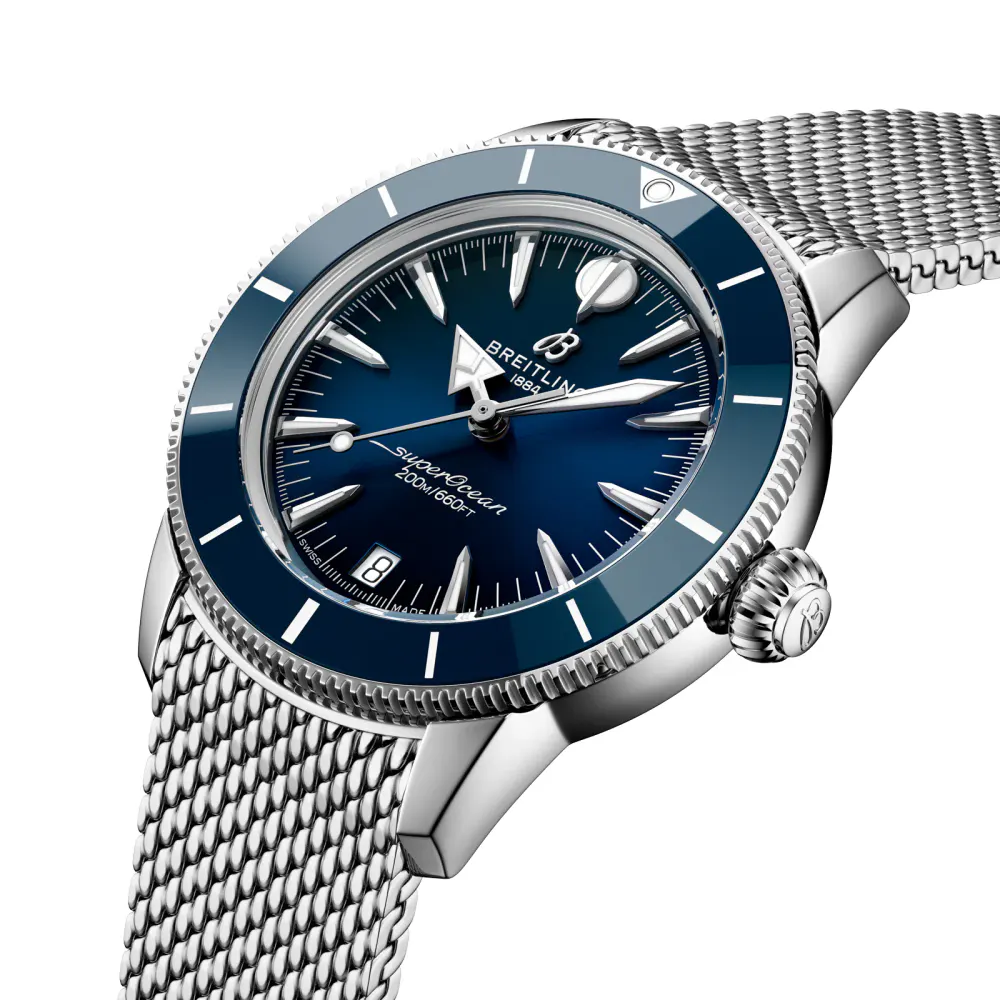 Breitling Superocean Heritage Automatic 36mm Unisex Watch Blue in Blue, additional product view 3