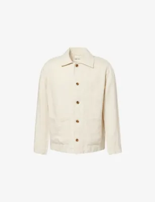 NN07 Morgan Button-Up Linen Jacket