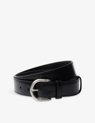 PRADA Engraved Leather Belt - 38