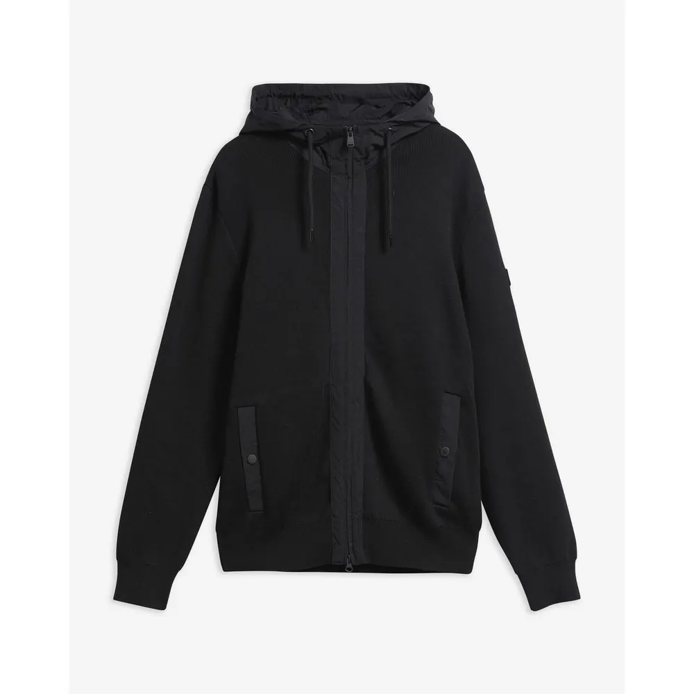 Barbour International Men's Inline Knit Cotton Zip Hoodie detail 2