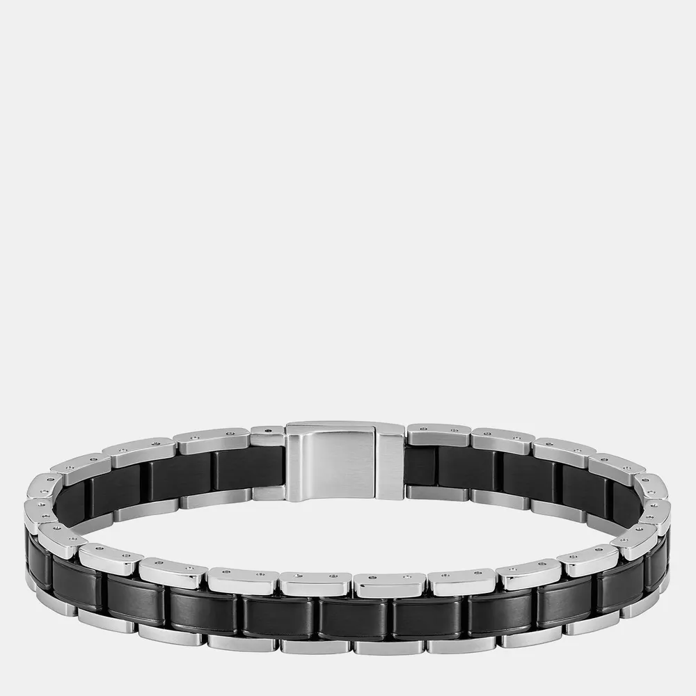 Boss Men's Stainless Steel Magnetic Chain Bracelet detail 2