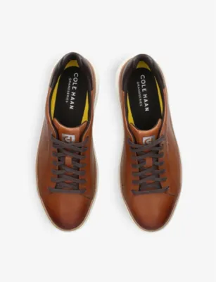 COLE HAAN GrandPrø Topspin leather trainers - EUR 45 / 11 UK MEN in TAN COMB, additional product view 2