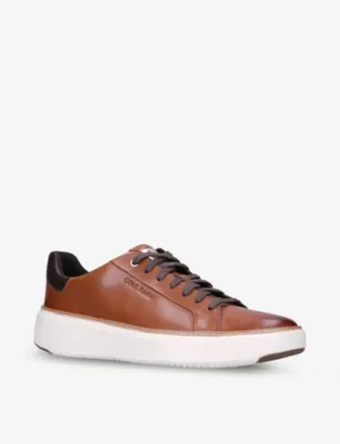 COLE HAAN GrandPrø Topspin leather trainers - EUR 45 / 11 UK MEN in TAN COMB, additional product view 3