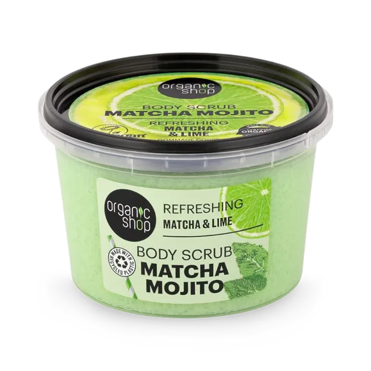 Organic Shop Refreshing Mojito Body Scrub Matcha & Lime 250ml