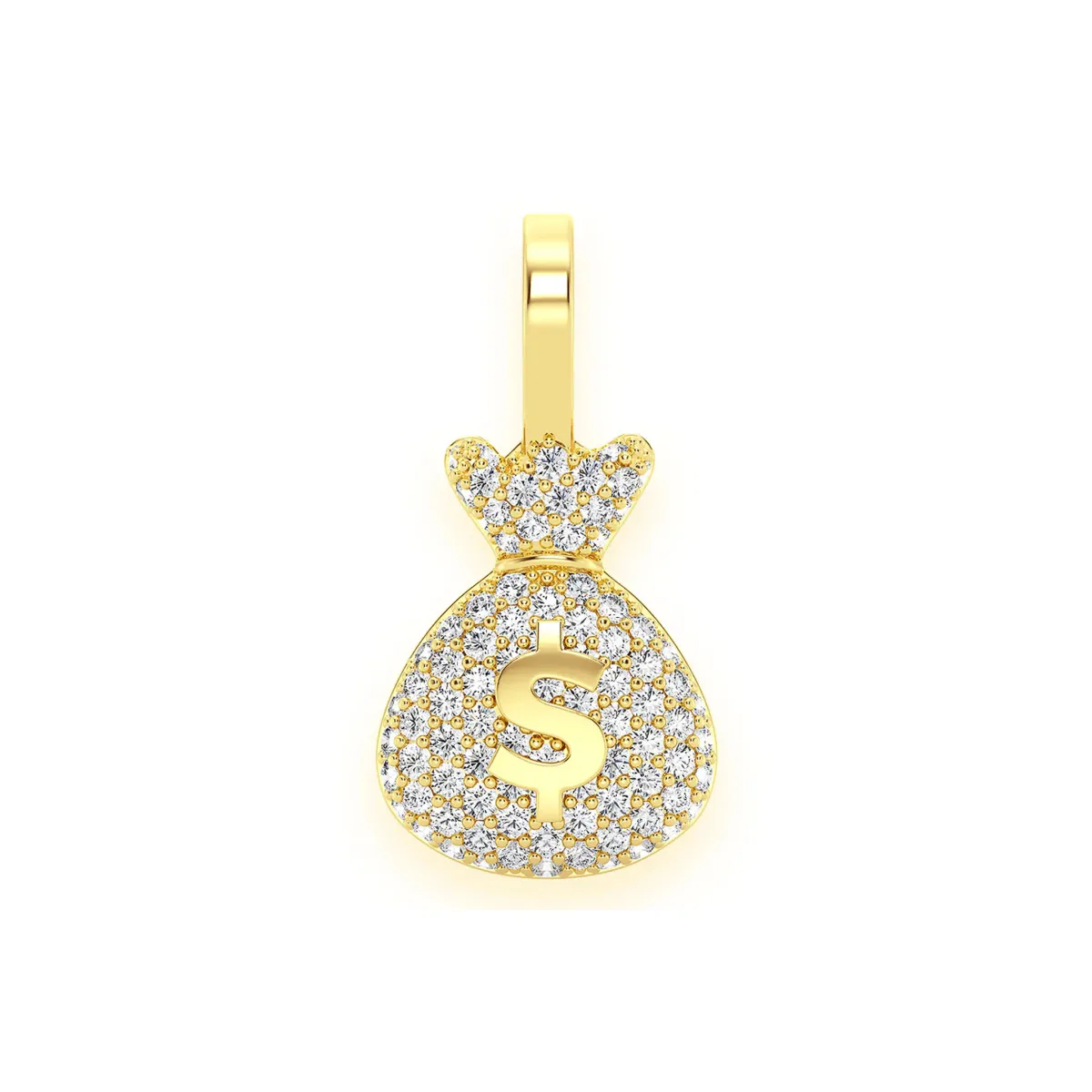 For Him Pavé Money Bag Pendant