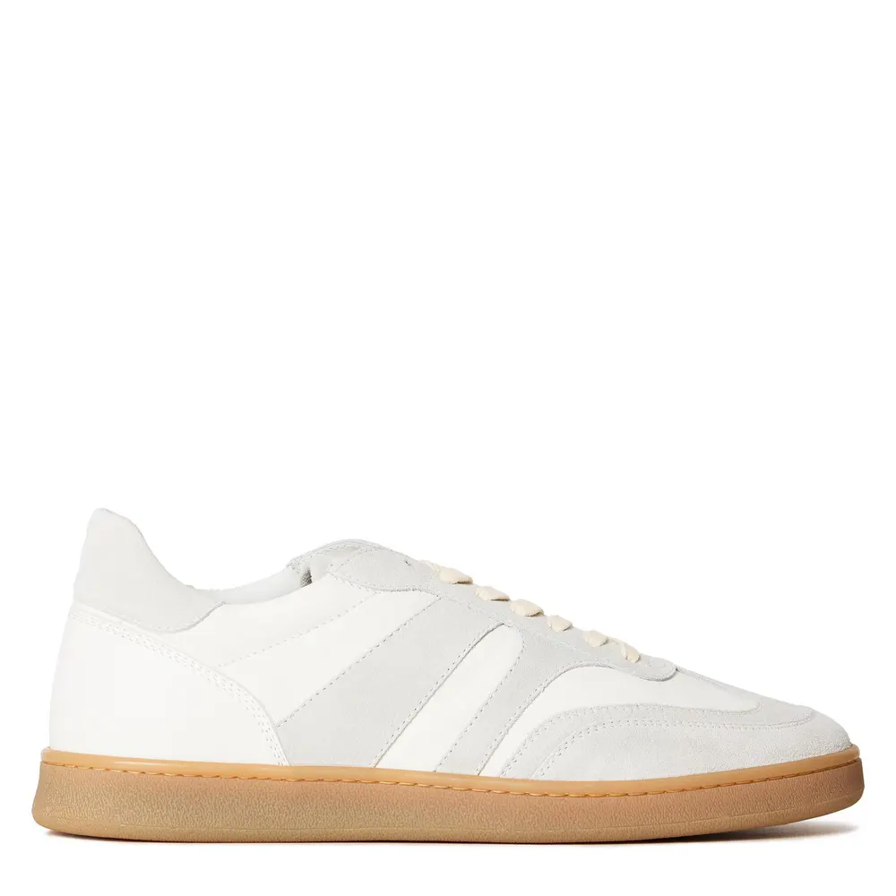 Collegium Collegi Court III Sn Sn64 in Platinum Suede – Footwear