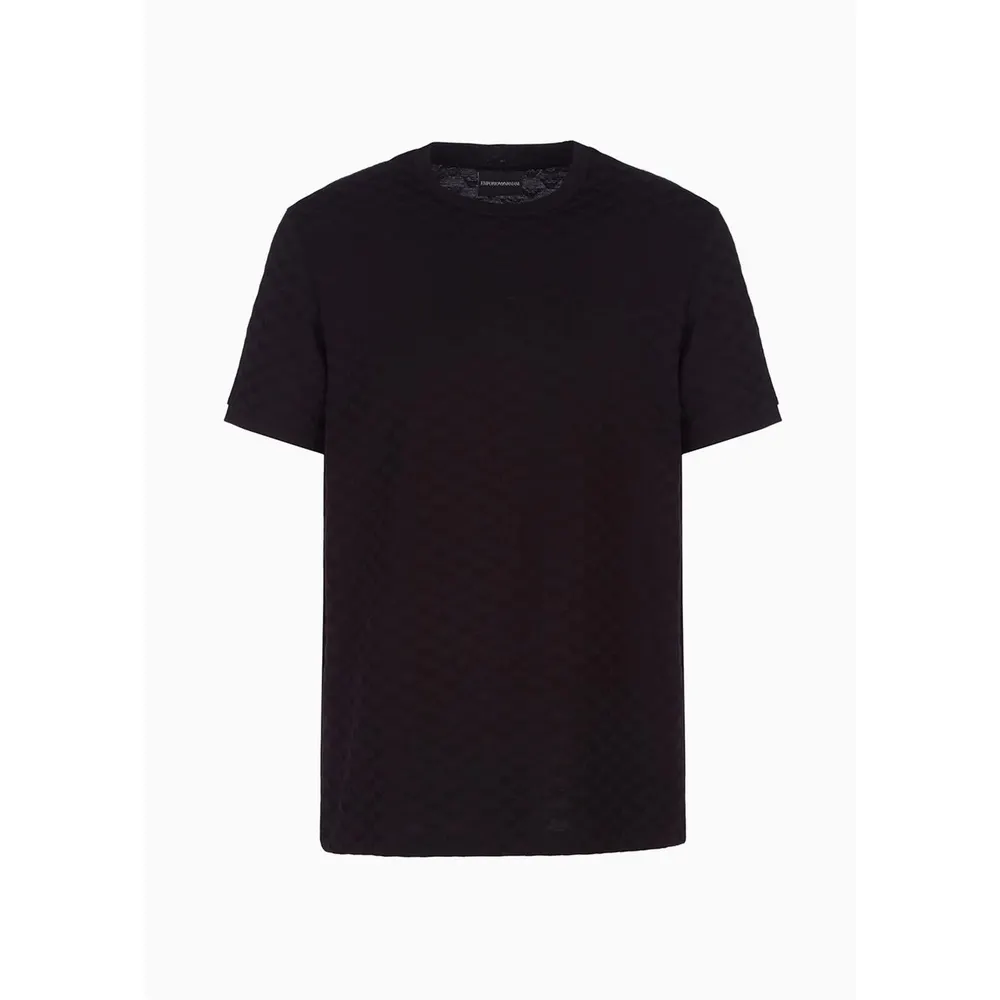 Emporio Armani Mens All-Over Print Regular Fit T-Shirt