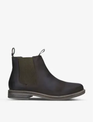 BARBOUR Farsley Leather Chelsea boots - BROWN - EUR 43 / 9 UK MEN