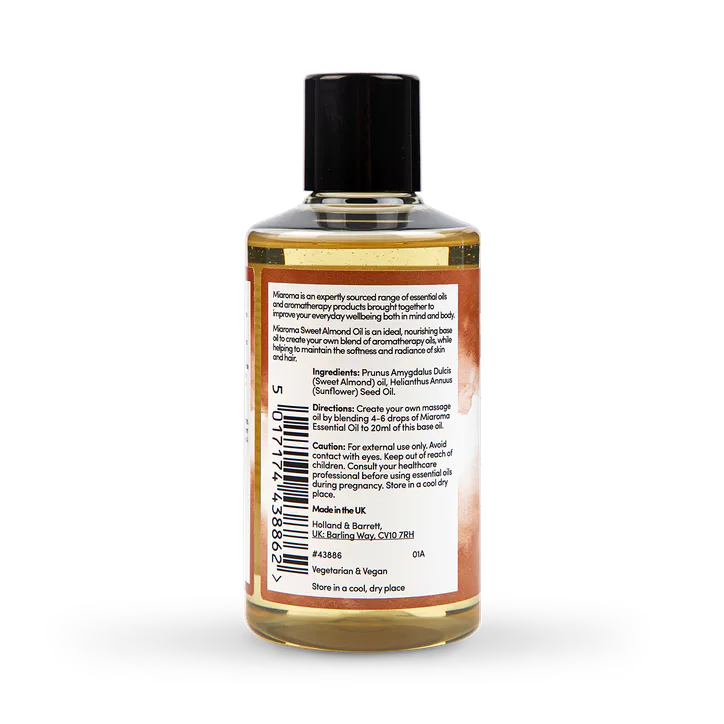 Miaroma Sweet Almond Base Oil 200ml, additional product view 2