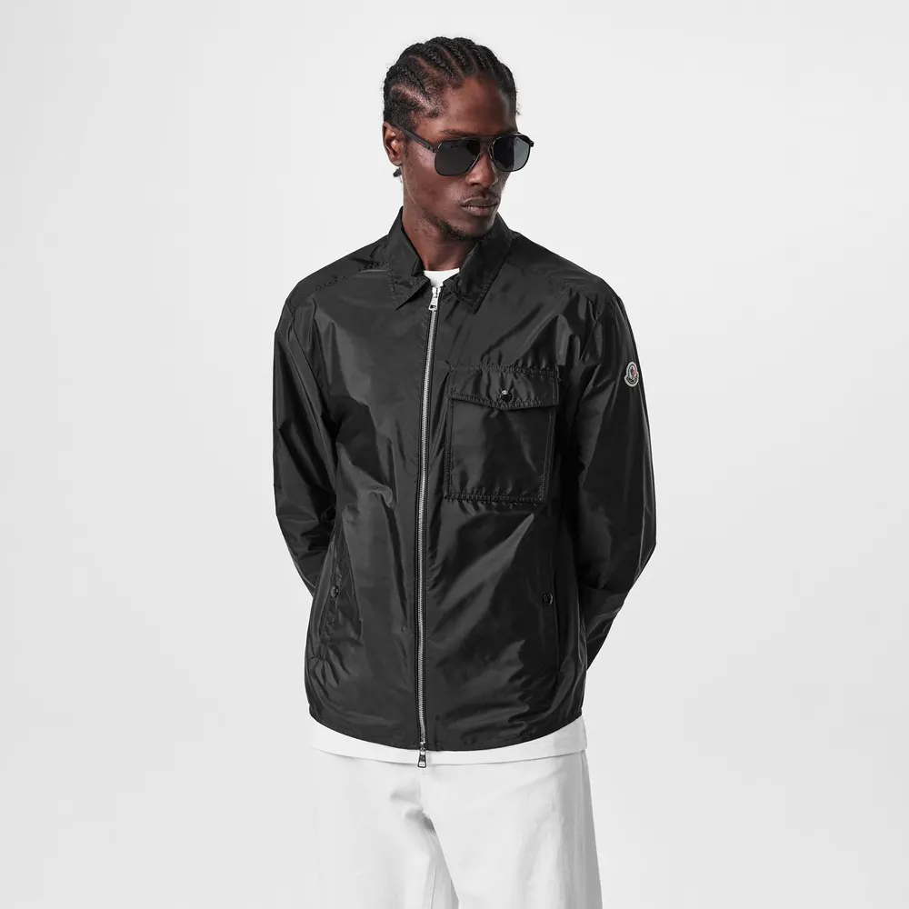 Moncler Men's Long Sleeve Full Zip 3 Pocket Overshirt detail 3