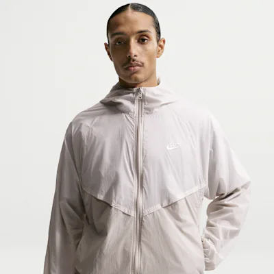 Nike Windrunner Men's Unlined Full-Zip UV Jacket - Light Orewood Brown/Cream II/White