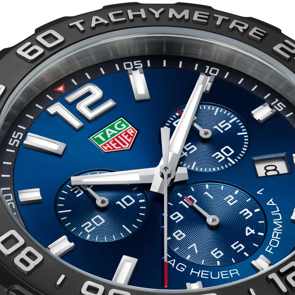 TAG Heuer Formula 1 Quartz Chronograph 200M 43mm Mens Watch Blue detail 3