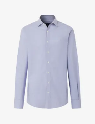 HACKETT Bengal Tailored-Fit Stretch-Cotton Shirt