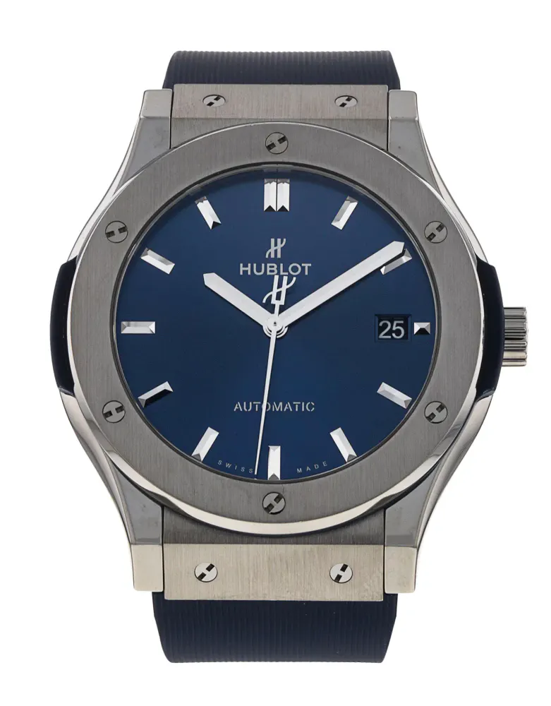 Hublot Classic Fusion 511.NX.7170.LR — 2016 — Very good in Blue Baton – Pre-owned watches