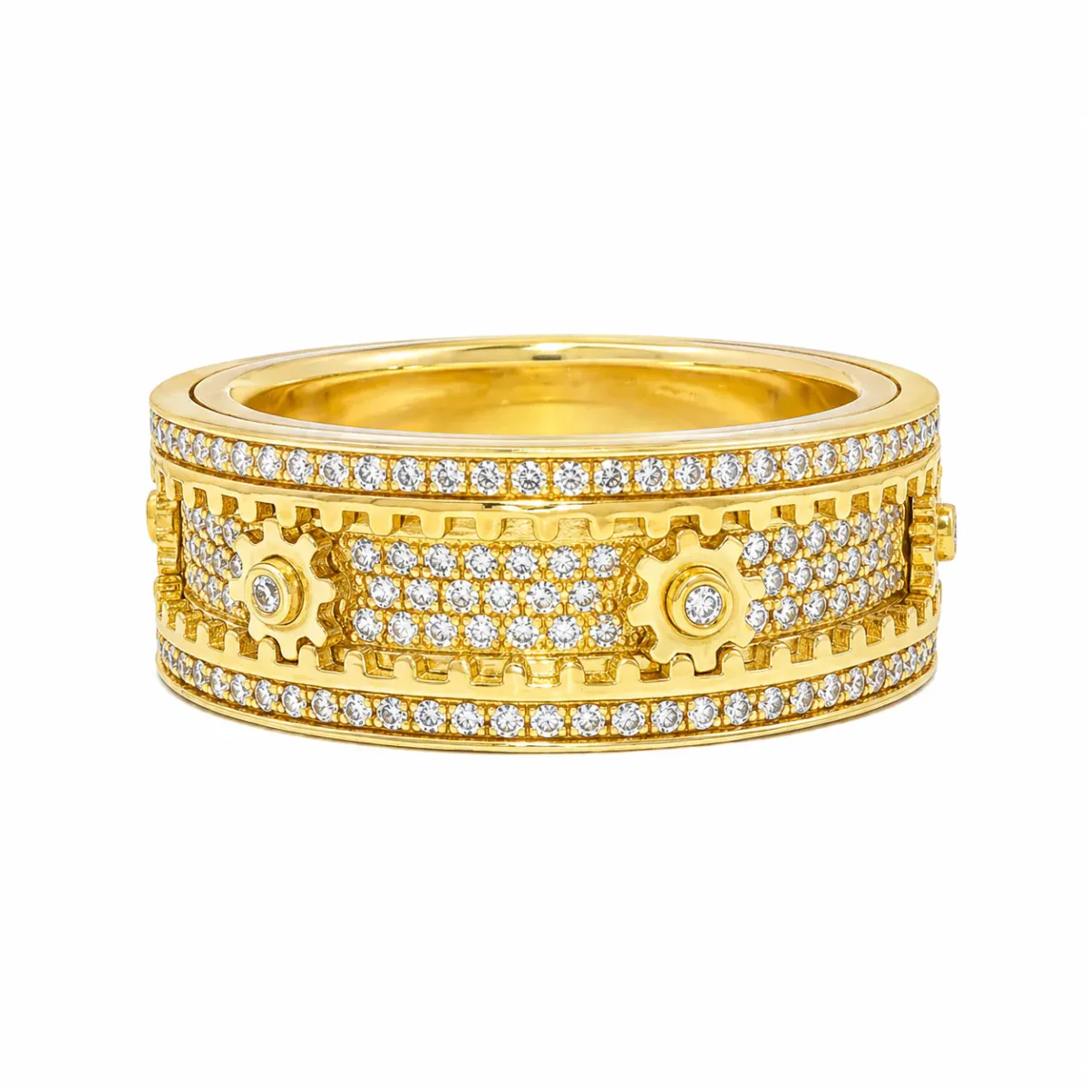 DANNY - For Him CUSTOM Mechanical Luxe Spinner Ring 71318 in Rose Gold / 8 – Ring
