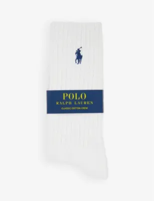 POLO RALPH LAUREN Logo-embroidered cotton socks
