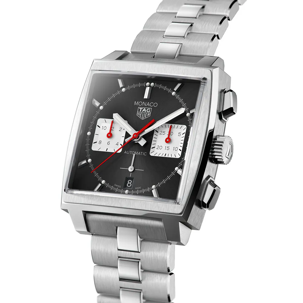 TAG Heuer Monaco Calibre Heuer 02 39mm Mens Watch in Black, additional product view 2