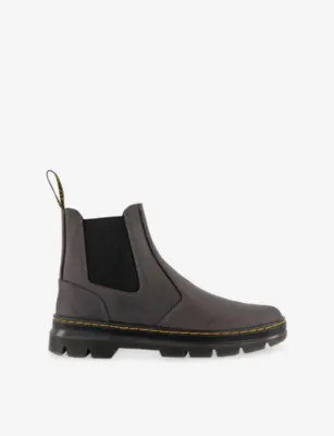 DR. MARTENS Embury Leather Chelsea Boots - EUR 44 / 10 UK MEN in GUNMETAL SADDLEBACK – Mens | Boots | Chelsea boots