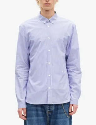THE KOOPLES Striped Long-Sleeved Cotton Shirt detail 3