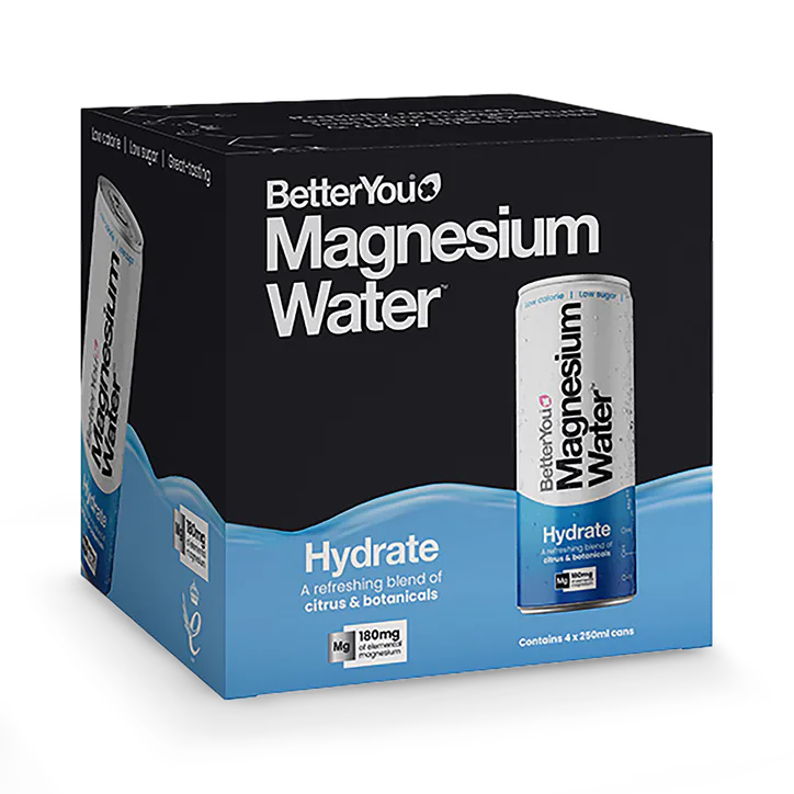 BetterYou Magnesium Still Water Hydrate (Citrus & Botanicals) 4x 250ml