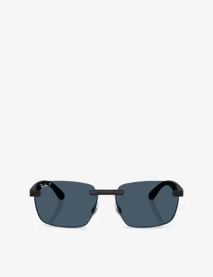 RAY-BAN RB4470CH Irregular-Frame Polarized Sunglasses