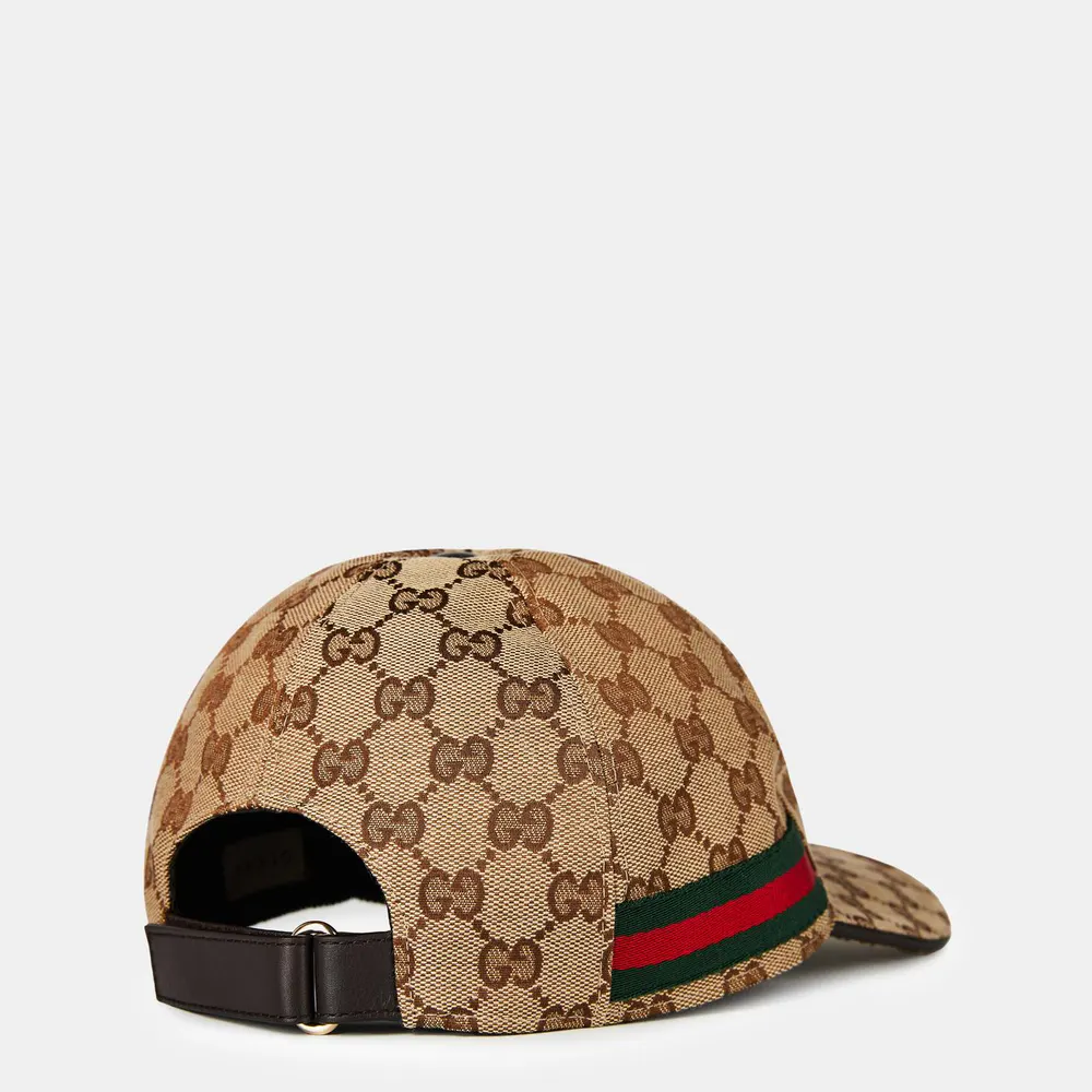 Gucci Men's GG Monogram Canvas Cap detail 2