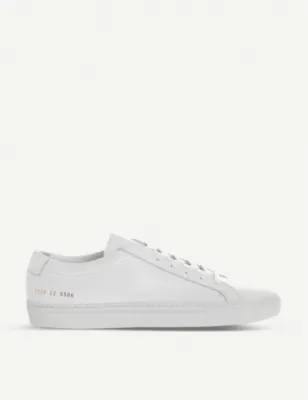 COMMON PROJECTS Achilles leather low-top trainers - 9 in WHITE – Mens | Trainers | Lace up trainers