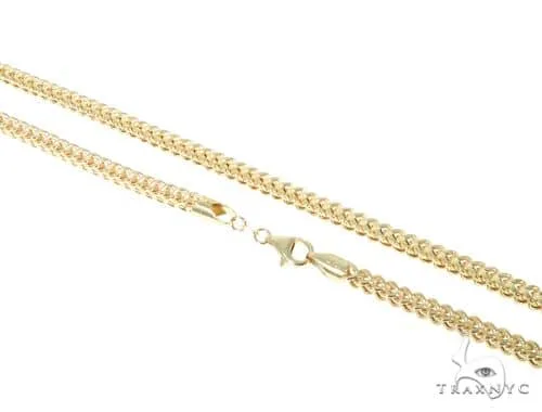 JALGAS - MELANO CREATION 10K Yellow Gold Hollow Franco Chain 4mm 65831 in 20 Inches – Chain