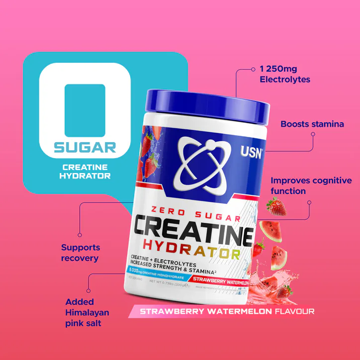 USN Creatine Hydrator Strawberry Watermelon 330g detail 2