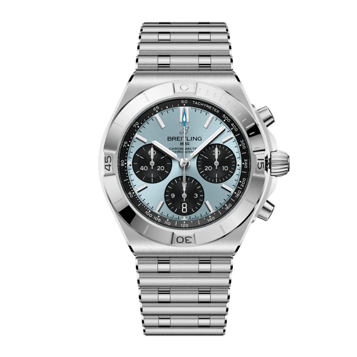 Breitling Chronomat B01 Chronograph 42mm Mens Watch Ice Blue