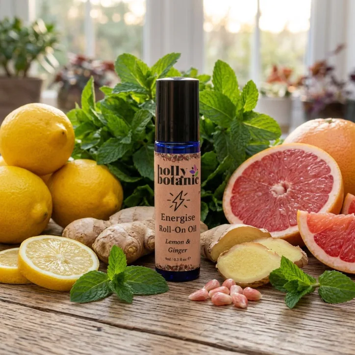 Holly Botanic Energise Pulse Point Oil | 9ml detail 3