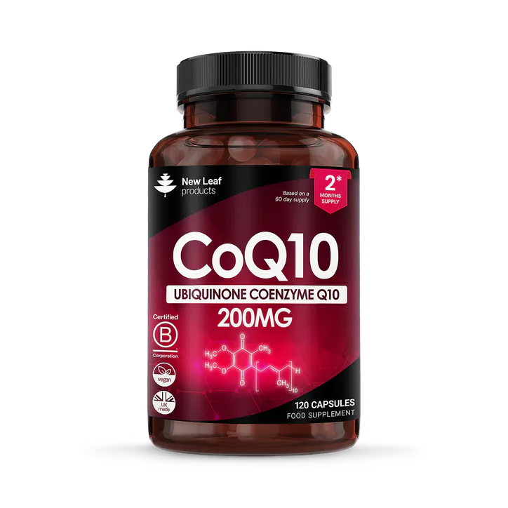 New Leaf Products CoQ10 Ubiquinone Coenzyme Q10 Capsules 120 capsules