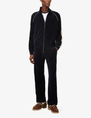 AUSTIN POST Sunset Velour Cotton Track Jacket detail 2
