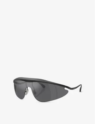 FERRARI FH1015 Irregular-Frame Metal Sunglasses in BLACK, additional product view 2