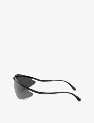 FERRARI FH1015 Irregular-Frame Metal Sunglasses in BLACK, additional product view 3