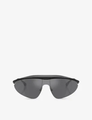 FERRARI FH1015 Irregular-Frame Metal Sunglasses