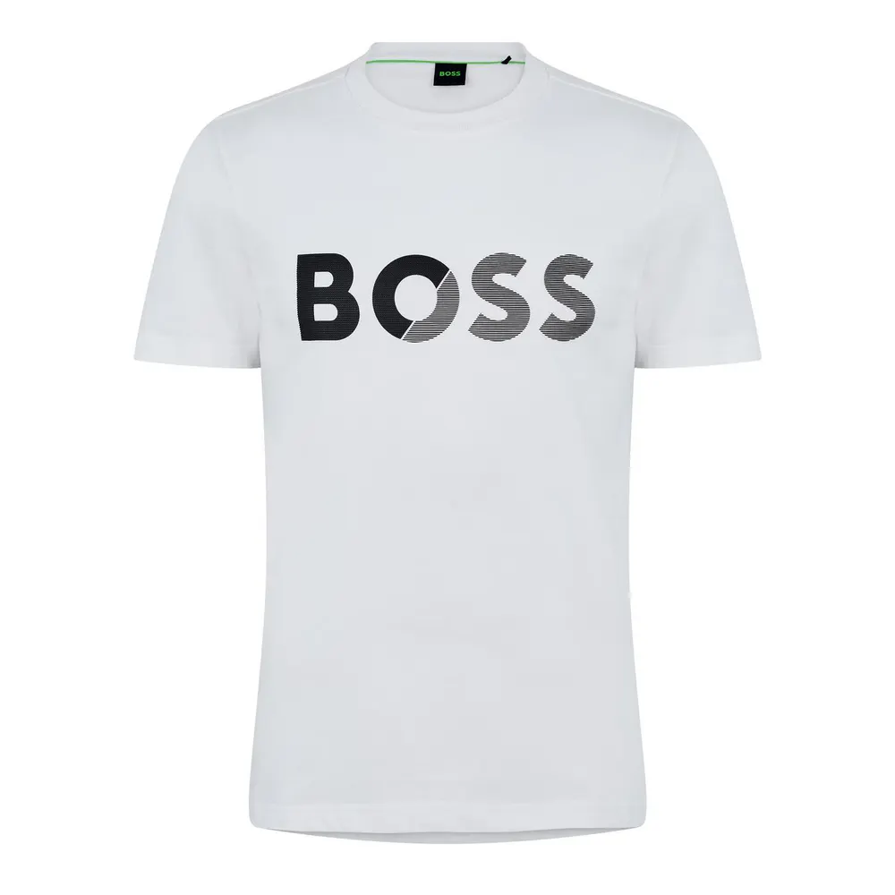 Boss Men's Tape Logo Cotton T-Shirt