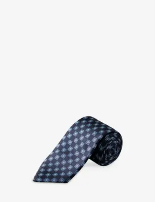 ETON Medallion Woven Silk Tie
