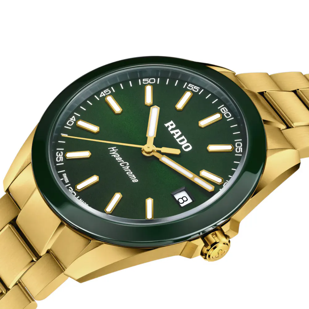 Rado HyperChrome 41.5mm Mens Watch Green in Green, additional product view 2