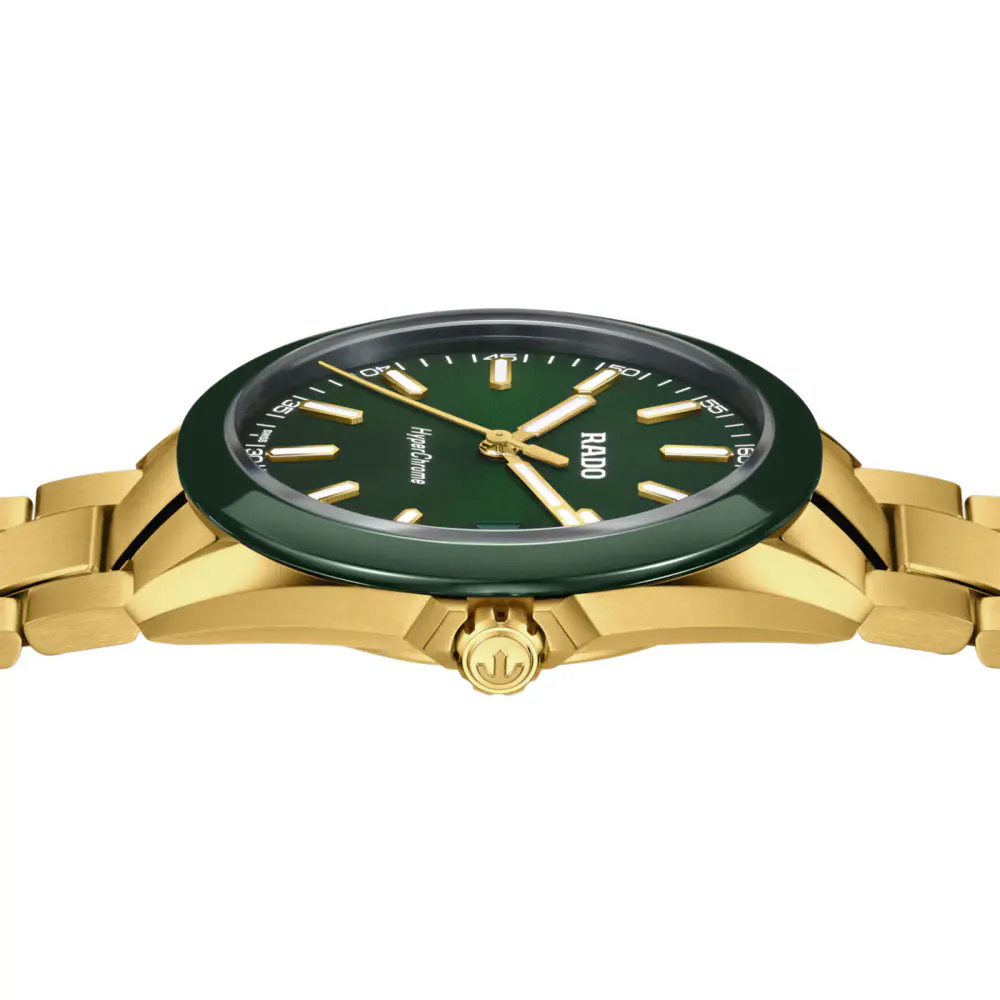 Rado HyperChrome 41.5mm Mens Watch Green in Green, additional product view 3