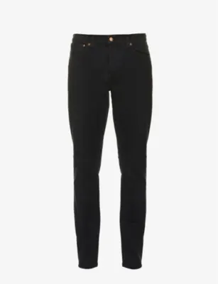 NUDIE JEANS Lean Dean slim-fit tapered stretch-denim jeans - 28/32 in Black Skies – Mens | Jeans | Slim